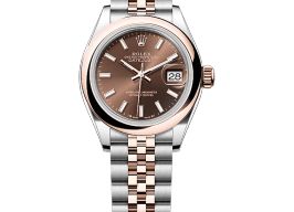 Rolex Lady-Datejust 279161 (2025) - Bruin wijzerplaat 28mm Staal