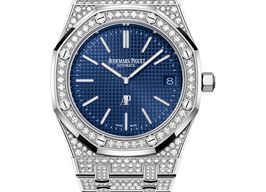 Audemars Piguet Royal Oak Jumbo 16202BC.ZZ.1241BC.02 (2025) - Blauw wijzerplaat 39mm Witgoud