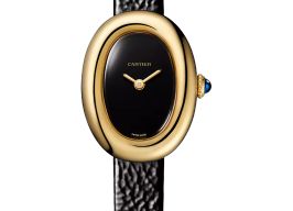 Cartier Baignoire WGBA0040 (2025) - Black dial 25 mm Yellow Gold case