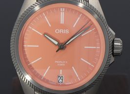 Oris ProPilot X 01 400 7778 7158-07 7 20 01TLC (Onbekend (willekeurig serienummer)) - Roze wijzerplaat 39mm Titanium