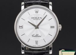 Rolex Cellini 5115 (2015) - White dial 32 mm White Gold case