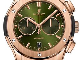 Hublot Classic Fusion Chronograph 541.OX.8980.RX (2025) - Green dial 42 mm Rose Gold case