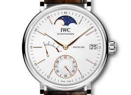 IWC Portofino Hand-Wound IW516401 (2023) - Zilver wijzerplaat 45mm Staal