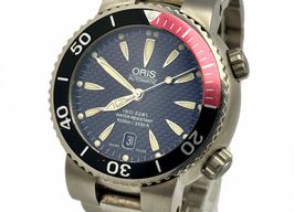 Oris Divers Titan 01 733 7541 7154-07 8 24 70PEB (2004) - Zwart wijzerplaat 44mm Titanium