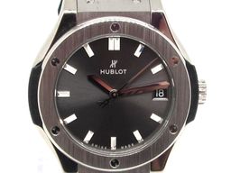 Hublot Classic Fusion Racing Grey 581.NX.7071.LR (Onbekend (willekeurig serienummer)) - Grijs wijzerplaat 33mm Titanium