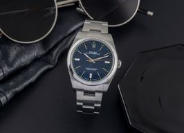 Rolex Oyster Perpetual 39 114300 (Unknown (random serial)) - Blue dial 39 mm Steel case