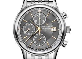 Maurice Lacroix Les Classiques LC6158-SS002-330-1 (2024) - Grijs wijzerplaat 41mm Staal