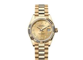 Rolex Lady-Datejust 279178 (2022) - Champagne dial 28 mm Yellow Gold case