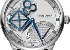 Maurice Lacroix Masterpiece MP6058-SS001-110-1 (2026) - Zilver wijzerplaat 43mm Staal