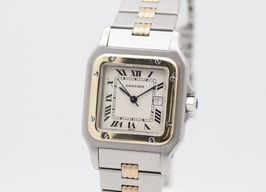 Cartier Santos 2961 (1990) - White dial 29 mm Gold/Steel case