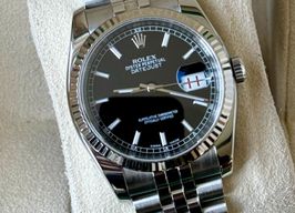 Rolex Datejust 36 116234 (2011) - Black dial 36 mm Steel case