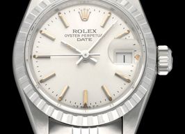 Rolex Oyster Perpetual Lady Date 69240 (1984) - Zilver wijzerplaat 26mm Staal