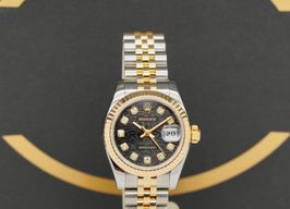 Rolex Lady-Datejust 179173 (2005) - Zwart wijzerplaat 26mm Goud/Staal
