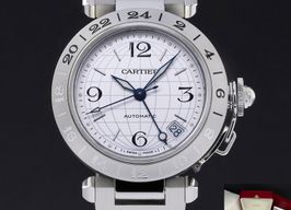 Cartier Pasha C W31078M7 (Unknown (random serial)) - Silver dial 35 mm Steel case