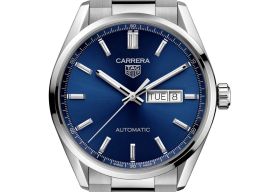 TAG Heuer Carrera Calibre 5 WBN2012.BA0640 (2024) - Blauw wijzerplaat 41mm Staal