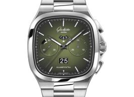 Glashütte Original Seventies Chronograph Panorama Date 1-37-02-09-02-70 (2026) - Groen wijzerplaat 40mm Staal