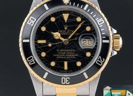 Rolex Submariner Date 16803 (1984) - Zwart wijzerplaat 40mm Goud/Staal