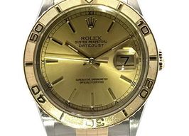 Rolex Datejust Turn-O-Graph 16263 (2007) - Grey dial 36 mm Gold/Steel case