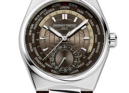 Frederique Constant Manufacture Worldtimer FC-718C4NH6 (2024) - Brown dial 41 mm Steel case