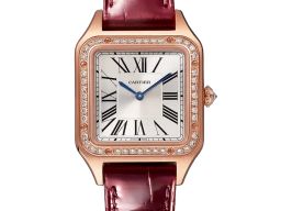 Cartier Santos Dumont https://wancorawatches.com/en/buy-watch/cartier-santos-de-cartier-pm-38mm-3/ (2025) - Silver dial 38 mm Rose Gold case