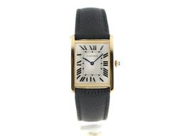 Cartier Tank Solo W5200004 (2018) - Silver dial 35 mm Yellow Gold case