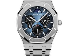 Audemars Piguet Royal Oak Perpetual Calendar 26586TI.OO.1240TI.01 (2025) - Blue dial 41 mm Titanium case