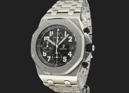 Audemars Piguet Royal Oak Offshore Chronograph 25721ST.OO.1000ST.08 (2008) - Zwart wijzerplaat 42mm Staal