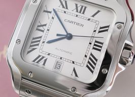 Cartier Santos WSSA0009 (2018) - White dial 40 mm Steel case