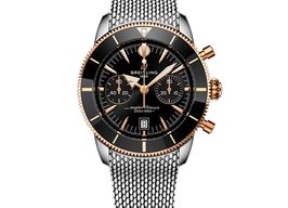 Breitling Superocean Heritage 42 UB0156H11B1A1 (2025) - Zwart wijzerplaat 42mm Goud/Staal