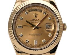 Rolex Day-Date II 218238 (2010) - Champagne dial 41 mm Yellow Gold case