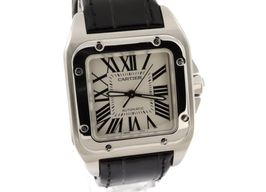 Cartier Santos 100 2878 (2005) - White dial 33 mm Steel case