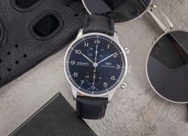 IWC Portuguese Chronograph IW371438 (2010) - Black dial 41 mm Steel case