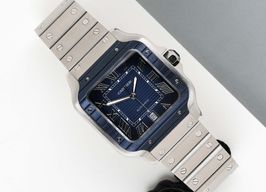 Cartier Santos WSSA0048 (2022) - Blue dial 40 mm Steel case