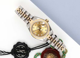 Rolex Lady-Datejust 69173 (1999) - Gold dial 26 mm Gold/Steel case