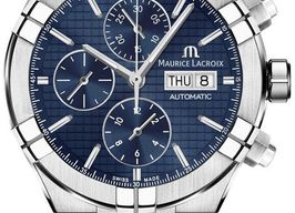 Maurice Lacroix Aikon AI6038-SS002-430-1 (2025) - Blauw wijzerplaat 44mm Staal