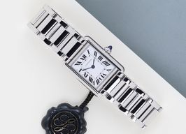 Cartier Tank WSTA0051 (2023) - White dial 30 mm Steel case