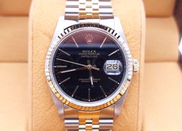 Rolex Datejust 36 16233 (1988) - Black dial 36 mm Gold/Steel case