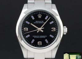 Rolex Oyster Perpetual 31 177200 (2009) - Black dial 31 mm Steel case