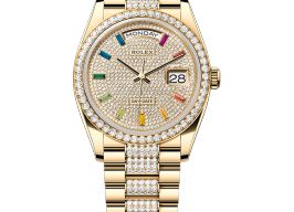Rolex Day-Date 36 128348RBR (2025) - Diamant wijzerplaat 36mm Geelgoud