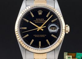 Rolex Datejust 36 16233 (1988) - Black dial 36 mm Gold/Steel case