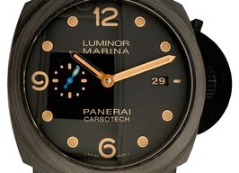 Panerai Luminor Marina 1950 3 Days Automatic PAM00661 (2023) - Zwart wijzerplaat 44mm Carbon