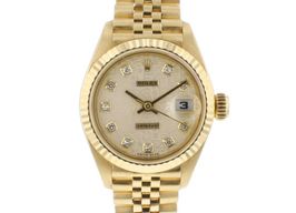 Rolex Lady-Datejust 69178 (1997) - Silver dial 26 mm Yellow Gold case