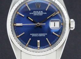 Rolex Datejust 1603 (1973) - Blauw wijzerplaat 36mm Staal