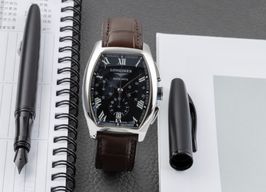 Longines Evidenza L2.643.4.51.4 (2006) - Black dial 35 mm Steel case