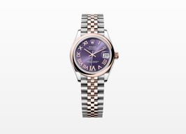 Rolex Datejust 278241 (2025) - Paars wijzerplaat 31mm Goud/Staal