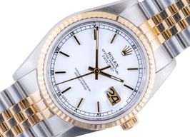 Rolex Datejust 36 16233 (1988) - White dial 36 mm Gold/Steel case