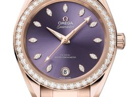 Omega Seamaster Aqua Terra 220.55.34.20.60.001 (2026) - Paars wijzerplaat 34mm Roségoud