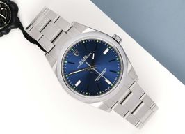 Rolex Oyster Perpetual 39 114300 (2020) - Blue dial 39 mm Steel case