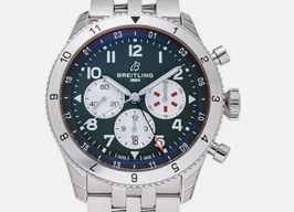 Breitling Aviator 8 AB04452A1L1A1 (2025) - Groen wijzerplaat 46mm Staal