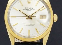 Rolex Oyster Perpetual Date 15505 (1984) - Gold dial 34 mm Gold/Steel case